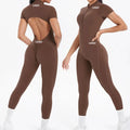 Backless Nude Feeling Yoga Jumpsuit - Fashion Sportswear