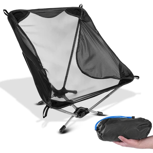 Ultralight Backpacking Chair - Portable Folding Aluminum Seat