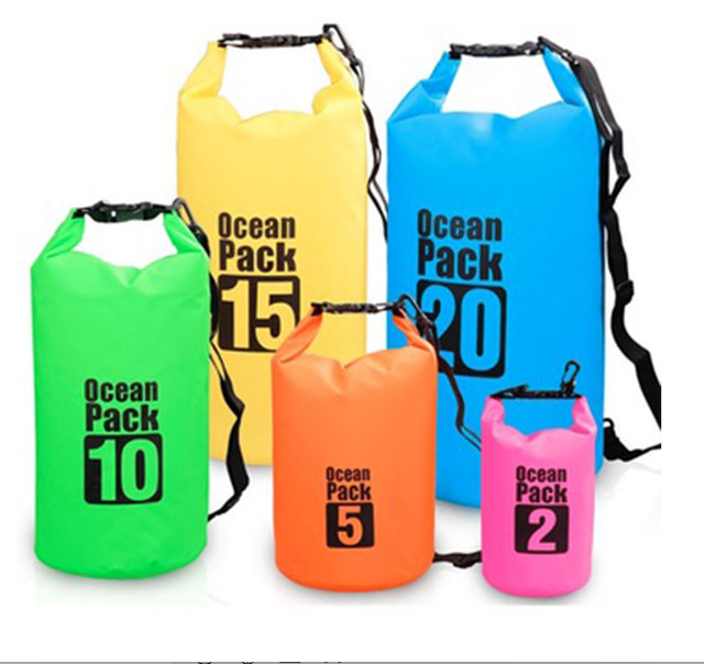 Portable PVC Waterproof Dry Bag - 10L Floating Sack for Beach & Surfing