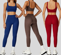 Premium Reversible Shorts Yoga Suit - Round Neck Set