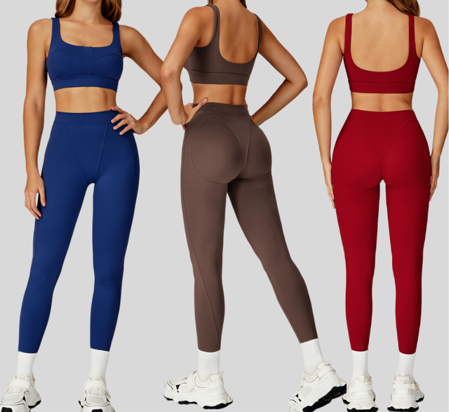 Premium Reversible Shorts Yoga Suit - Round Neck Set
