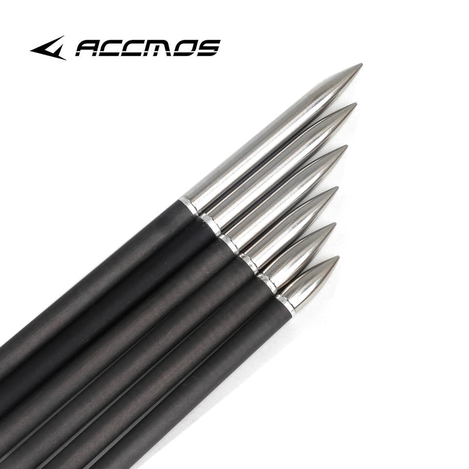 Universal 8-32 thread archery field tips compatible with carbon and aluminum arrow shafts