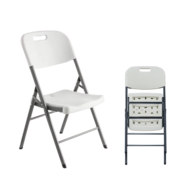 Heavy Duty Plastic Folding Chair - Portable Picnic & Event Seating