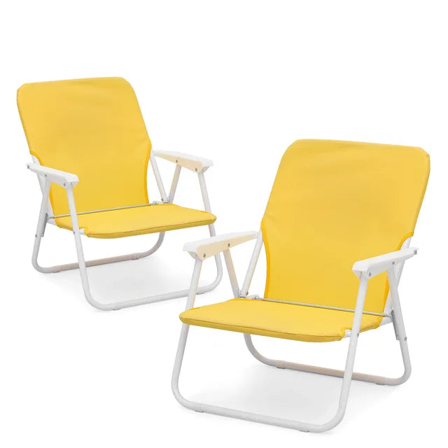 Domi Iron Frame Foldable Chair - Durable Outdoor Picnic Seating